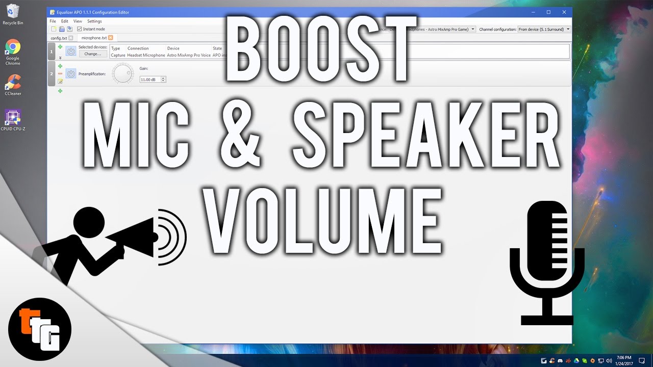 How to Boost Mic & Speaker Volume! 2017 - YouTube