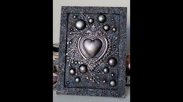 sparkling mixed media frame for Cre-Artive Corner