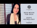 Feb fiery new moon  year of the dragon  vedic astrology  tarot