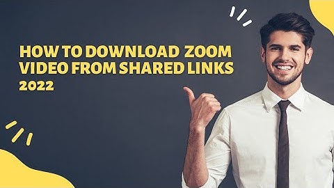 how to download zoom recording from shared links on android  how to download and save zoom recording