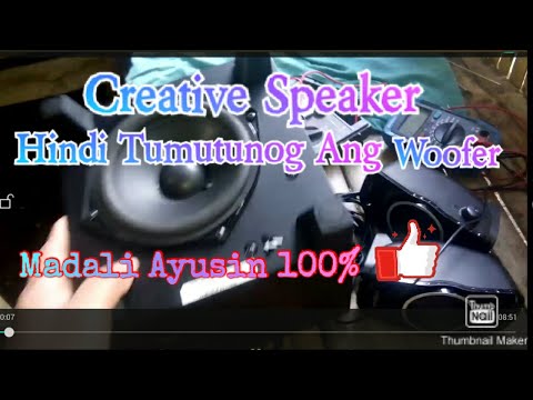 Paano ayusin ang Creative Speaker Hindi Tumutunog Ang Woofer Niya