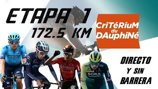 EN VIVO CRITERIUM DU DAUPHINE 2024  ETAPA 1  172.5 KM