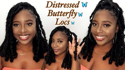 DISTRESSED BUTTERFLY LOCS TUTORIAL| PROTECTIVE STYLE| EASY METHOD ~ 🦋🦋🦋