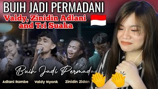 BUIH JADI PERMADANI - EXIST | COVER | VALDY NYONK, ZINIDIN ZIDAN, ADLANI RAMBE DAN TRI SUAKA I REACT