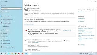 Windows 10 Last Optional Quality Update For NON ESU Program Users!