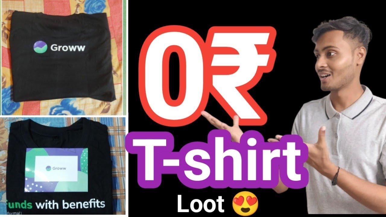 0₹ T-shirt 👕 Loot | Free Groww T-shirt | Swiggy New Offer | - YouTube