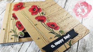 tutorial poppies card - card papaveri e colorazione