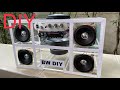 diy bluetooth speaker super bass ลำโพงบลูทูธทำเอง แอมป์ 2.1 เบสหนัก ลำโพงใส