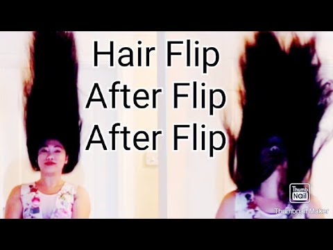 Long Hair Flip After Flip #Hairflip #NaturalHair #Longhair - YouTube