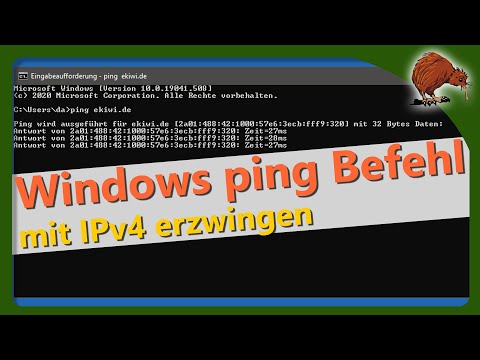 Windows - Ping mit IPv4 erzwingen