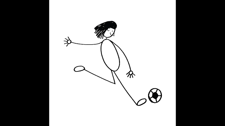 Drawing you playing soccer
