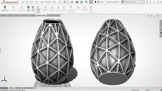 Exercise 15: How to model a 'Multilayer Vase Design' in Solidworks 2018