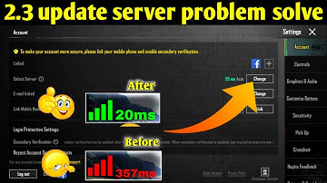 HOW TO CHANGE SERVER IN PUBG MOBILE HOW TO CHANGE SERVER IN BGMI BEFORE 60 DAYS SERVER 2.3 UPDATE