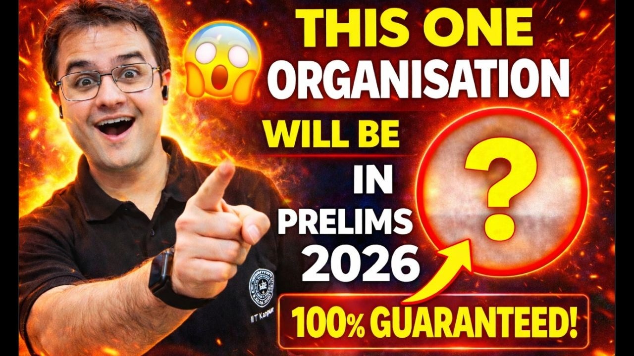 UPSC Trends (With Proof )“I GUARANTEE This Organisation in Prelims 2026 — Don’t Ignore!” #upsc2026