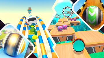 Action Balls vs Sky Rolling Ball 3D - All Levels Gameplay Android iOS Walkthrough 4K Ep 45