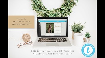 How to Add Photos and Edit your Printable Template using Templett