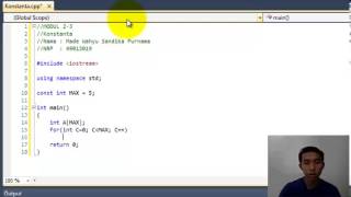 Pemrograman C++ Konstanta (Modul 2-3)