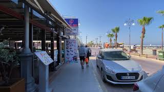 LARNACA, CYPRUS 🇨🇾 [4K Ultra HD] - City Centre Walking Tour