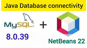 How to connect MySql Database 8.0.39 & Java NetBeans IDE 22 Using Connector-j Driver || JDBC in java
