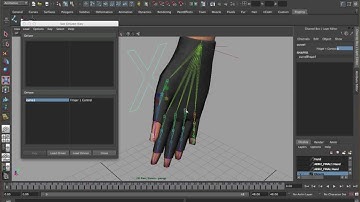 Maya Tutorial - Using Set Driven Keys to Animate Fingers