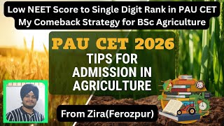 Stressed After NEET? This Strategy Got Me Single Digit Rank in PAU CET | Career, Scope, &amp; Strategy