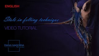 Video tutorial &quot; How to make a unusual stole in the felting technique&quot;