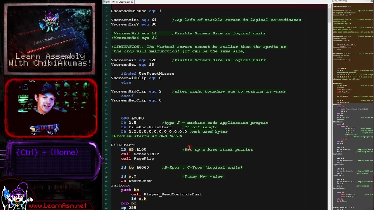 Z80 Lesson S27 - Sprite clipping on the Elan Enterprise (Part 2/2) - Stack misuse