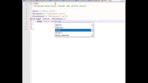 [Belajar PHP] File and Directory - Manipulasi File (Part 3)