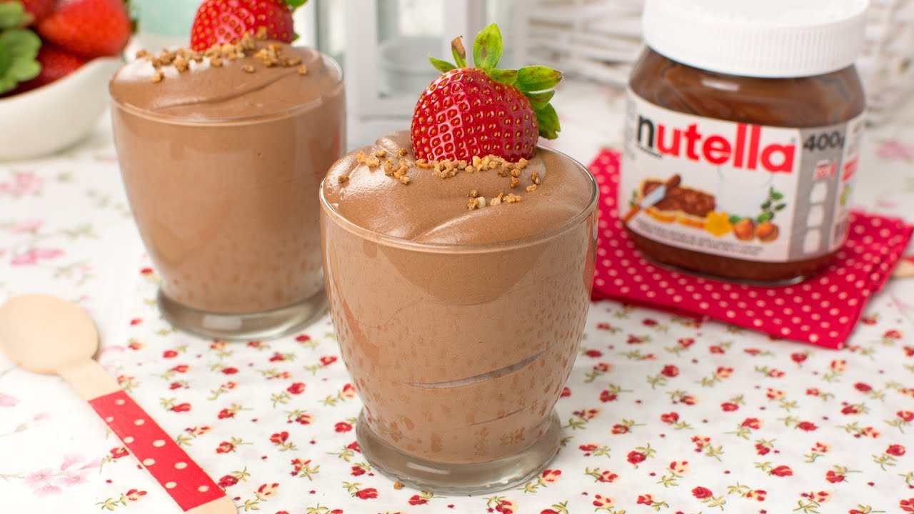 MOUSSE DE NUTELLA | Con Solo 2 Ingredientes - YouTube