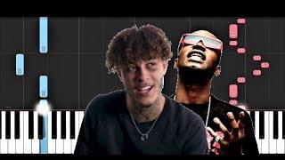 Juicy J - Let Me See Ft Kevin Gates, Lil Skies Piano Tutorial