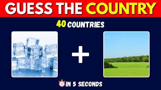🚩Guess the COUNTRY by Picture in 5 Seconds! 🌍 | 40 Countries Quiz screenshot 5