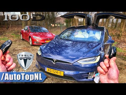 2019 Tesla Model S 100D vs Model X 100D REVIEW POV Test Drive on AUTOBAHN & ROAD by AutoTopNL
