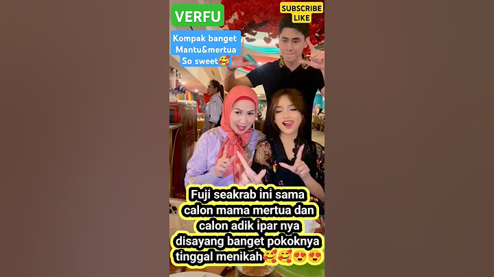 Fuji ajarin calon mama mertua joget Velocity asik banget