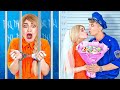 SHE'S GOT FOOD! So jealous! || Crazy Ways to Sneak Candy Snacks and Makeup Into Jail by 123 GO! FOOD