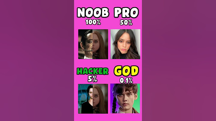 Noob vs Pro vs Hacker vs God - Wednesday Addams vs M3gan #shorts