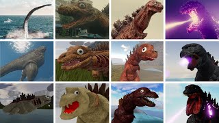 SHIN FORM 1, 2, 3, 4 Total Roblox VS Movie SHIN GODZILLA  Comparation