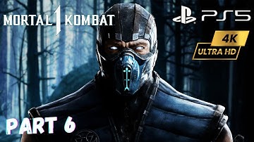 MORTAL KOMBAT 1 WALKTHROUGH GAMEPLAY PART 6 - SUB ZERO [Full Game] [4k60FPS]