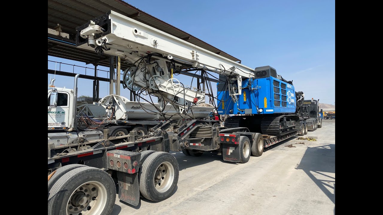 Loading a monster drill rig in Las Vegas 09/17/20 YouTube