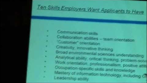 10 skills every green employer wants