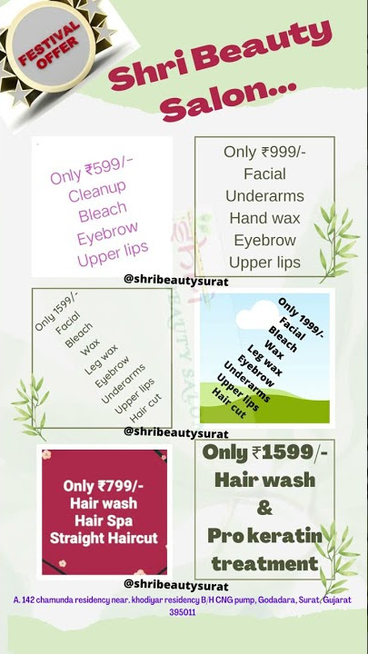 festival offer 2022 @shribeautysalon