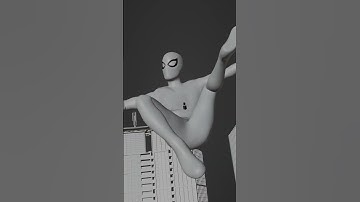 Spider Man Animation Test Blender #blender #spiderman #animation