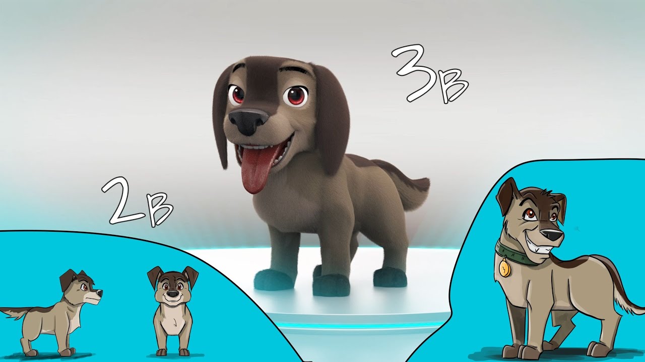 make of dog 3d model
