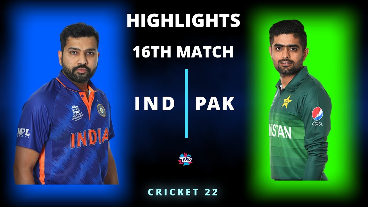 IND vs PAK 16th T20 World Cup 2022 Highlights IND vs PAK 16th T20 Highlights Hotstar Cricket 22