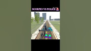 Indian bike driving 3D game 🎯 Scorpio vs police 🚨#viral #trending #gaming #shortsfeed