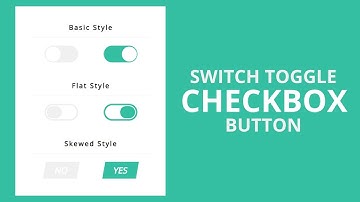 How to create the switch toggle checkbox button using HTML and CSS || CSS Checkbox