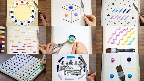 Moon & Sky Painting Special Compilation｜Acrylic Painting on Canvas｜Satisfying Art ASMR