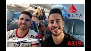[4K] Delta A319 DL1732 SEA to TUS First Class - Birthday Getaway!