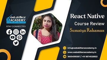 React Native Course Review | Webskitters Academy – Sumaiya Rahaman