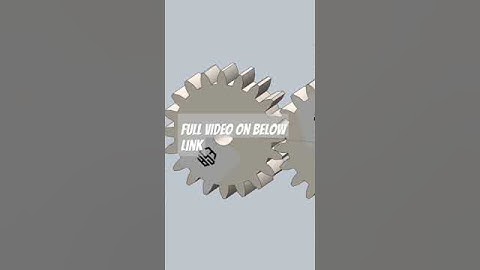 spur gear rotation and motion study using solidworks #automobile #solidworks #mechanical #animation