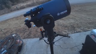 I'm going to be able to Video all kinds of things in space now 12 Meade telescope and a Sony A7s ii